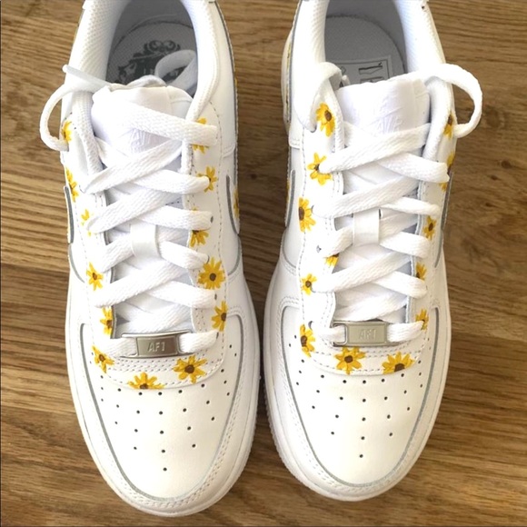 Custom Sunflower Air Force Shoes